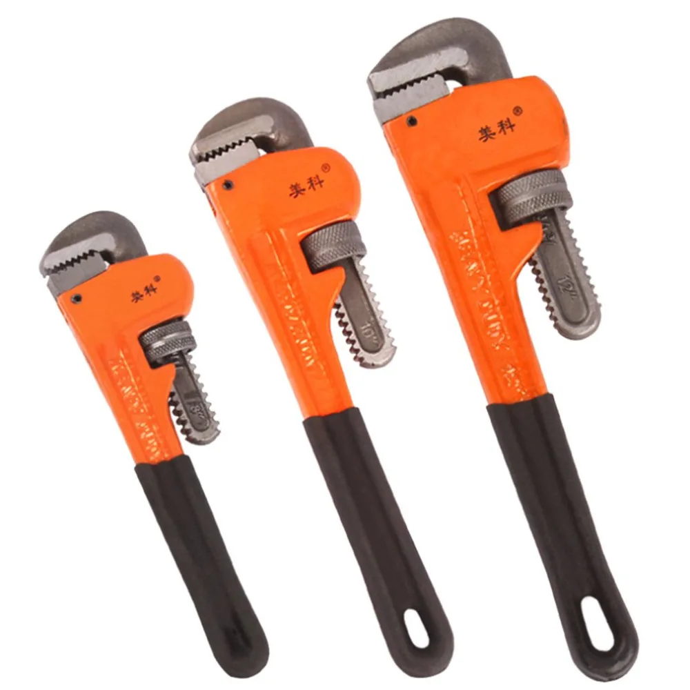8-inch Heavy-Duty Straight Pipe Wrench 8-inch Plumbing Wrench