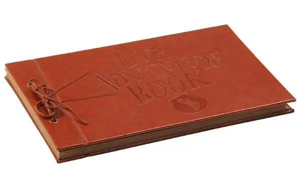 Leather Our Винтажный крафт-черный бумажный лист, карта, наша книга приключений, альбом для путешествий, ручной работы, фото, скрапбук, фотоальбом - Цвет: Leather Our