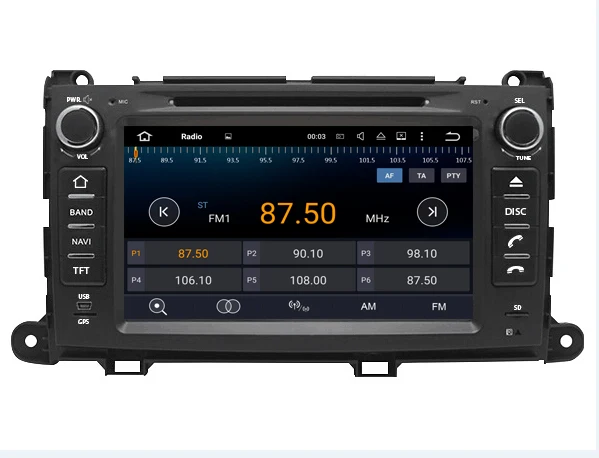 Автомагнитола для Toyota Sienna Android 8 0 7 1 радио стерео GPS Sienna/sport 2010 2011 2012-2015 DVD-плеер