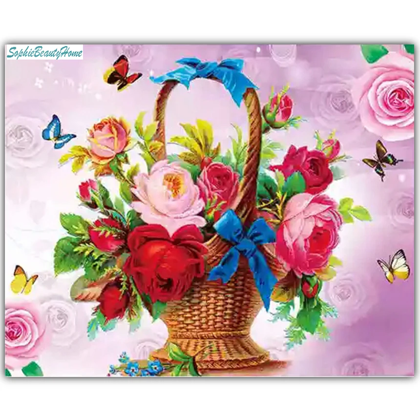 Sophie beauty home 5D DIY Алмазная вышивка с героями мультфильмов черно белая крестиком