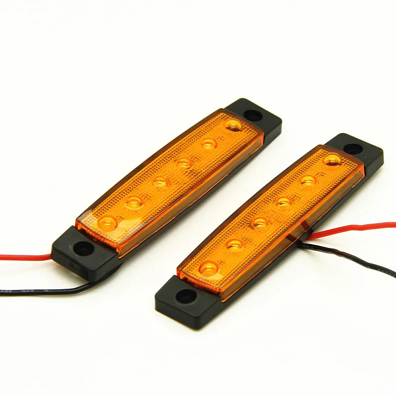 2 шт. 24V грузовик Внешнее освещение 12V 6 Автомобильный светодиодный SMD с