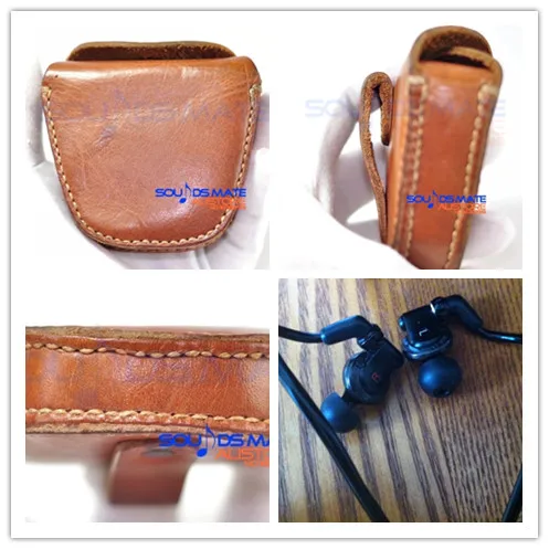 Чехол для Sony MDR EX1000 EX600 EX800 7550 наушники вкладыши из натуральной кожи ручной