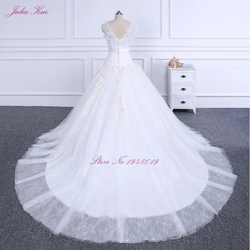 2019 Ruffled Silky Satin Bride Elegant Ball Gown Wedding Dress With Bow Sashes Vestido De Noiva | Свадьбы и торжества