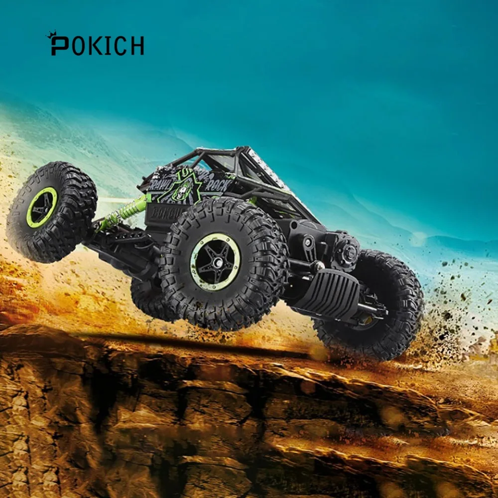 Pokich RC автомобиль 4WD 2 4 GHz альпинистский 4x4 двойной двигатель Bigfoot дистанционное