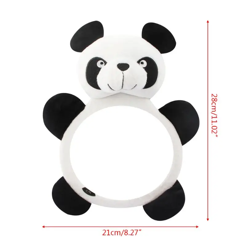 

Baby Rearview Mirrors Car Interior Accessories Infants Kids Plush Cartoon Toy Safety Seat Rear Mirror Wide View
