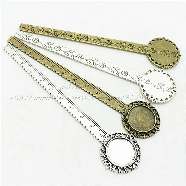 Милая колокольчик 5 шт./лот двухцветная линейка из сплава камея с круглыми