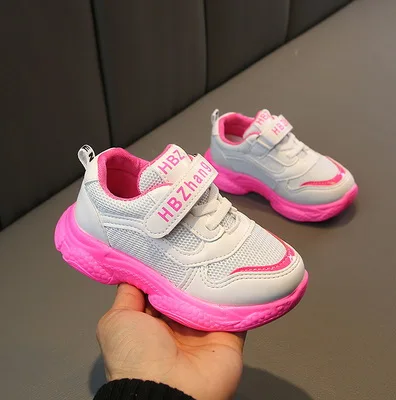 

NEW Fluorescent Colors Kids Shoes Breathable Sneakers Spring Children Casual Sport Shoes Unisex Boys Girls Shoes