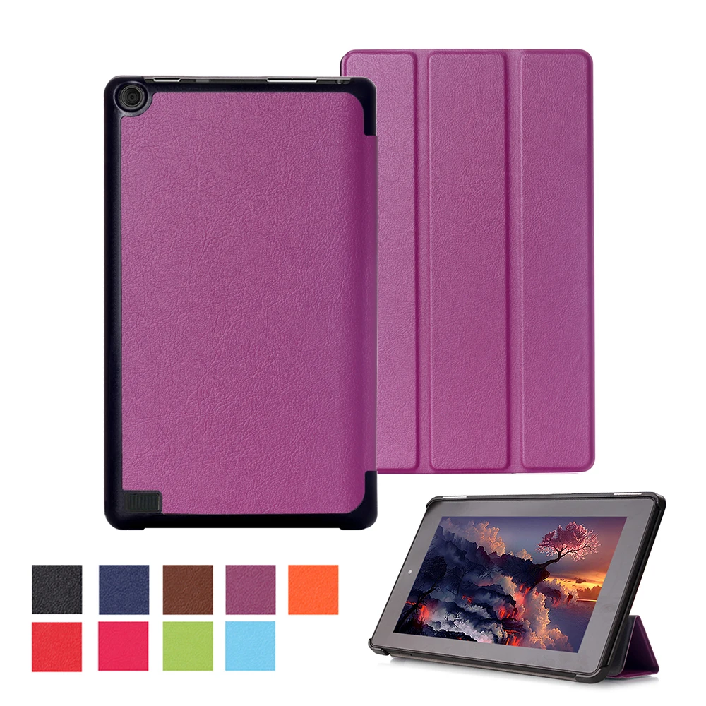 Чехол с магнитным хлопком из искусственной кожи для Amazon kindle fire 7 hd чехол новейший