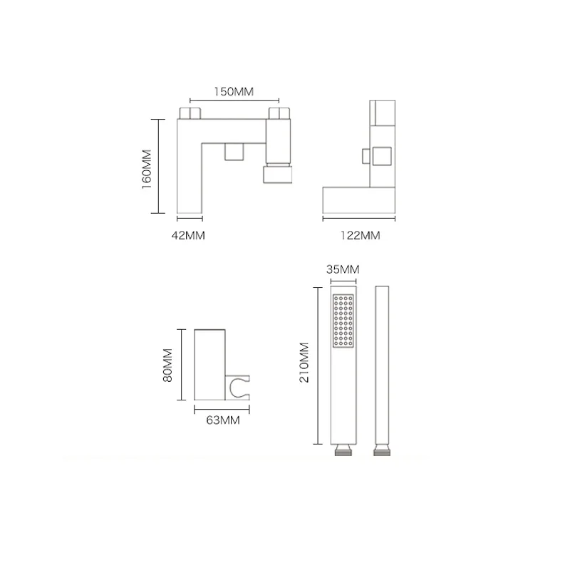 Смеситель для ванной комнаты Saeuwtowy хромированный смеситель горячей и холодной