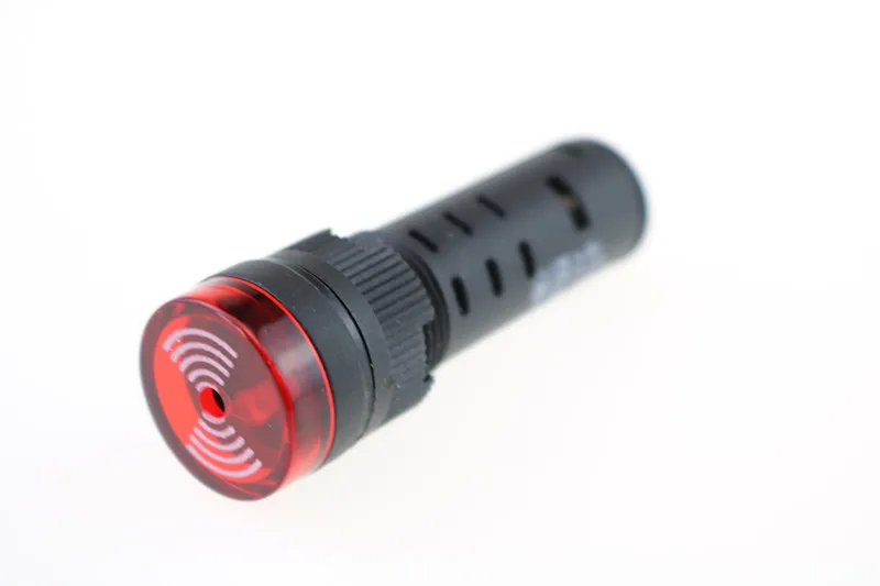 Зуммер AD16-16SM DC 12V 16mm звук и светильник мигающий зуммер сигнализация AD16