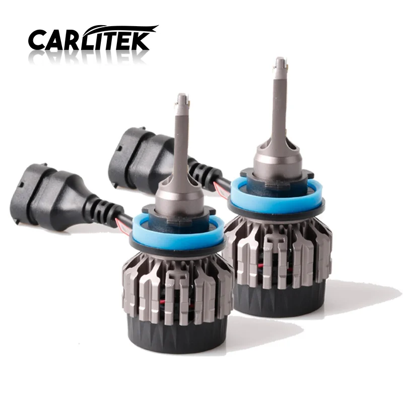 Передняя Светодиодная лампа CARLitek h 11 h11 h8 h9 linterna cabeza led 3000K 4300K для автомобильных фар 6500K 8000K luces para auto