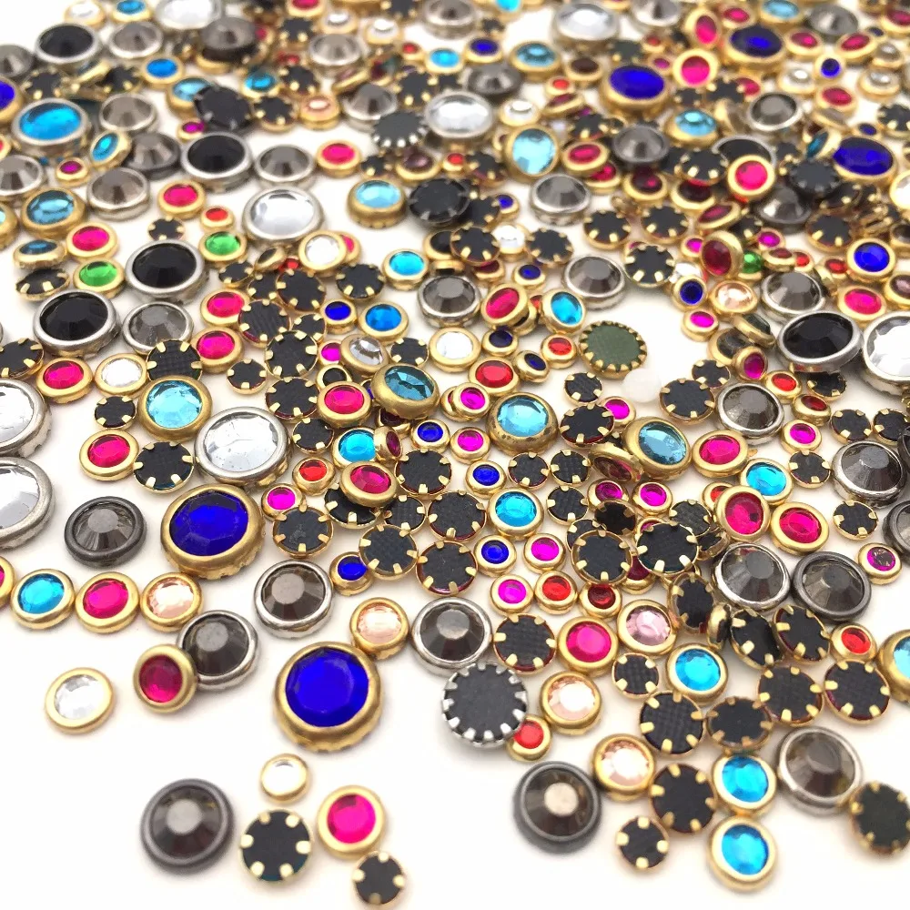 Большая распродажа смешанные размеры и цвета шт./пакет 1440 стразы для ногтевого
