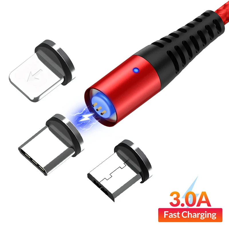 Магнитный кабель Micro usb Type C адаптер для быстрой зарядки телефона магнитное