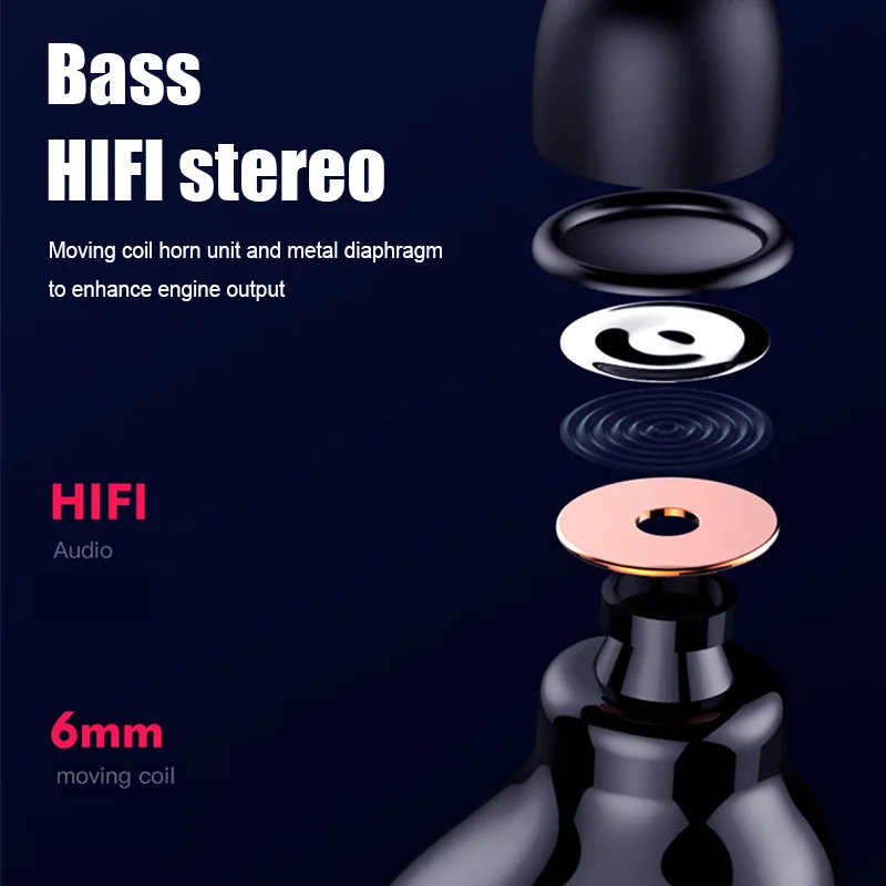 Наушники H &amp A Bluetooth 5 0 портативные TWS беспроводные 4D Hi-Fi стерео звуковые