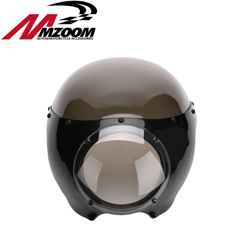 FREE SHIPING sale new arrived motorcycle Black 5 3/4&quot Cafe Racer Headlight Fairing For Sportster 883 1200 Dyna|headlight fairing|cafe racer