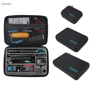 Портативная сумка для хранения, защитный чехол, сумка 3 размера для GoPro Hero 9, 8, 7, 6, 5, 4, Xiaomi YI, Sjcam, аксессуары, сумка для камеры