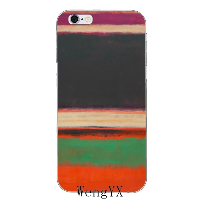 Чехол для iPhone 4, 4S, 5, 5S, 5c, SE, 6, 6s, 7, 8 plus, X, XR, XS Max с принтом Mark Rothko - Цвет: paintings-A-09
