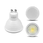 10 шт. высококачественные пластиковые алюминиевые светодиодные лампы GU10 прожектор 220 в 7 Вт Холодный COB Чип угол луча 12030 для светильника домашнее освещение