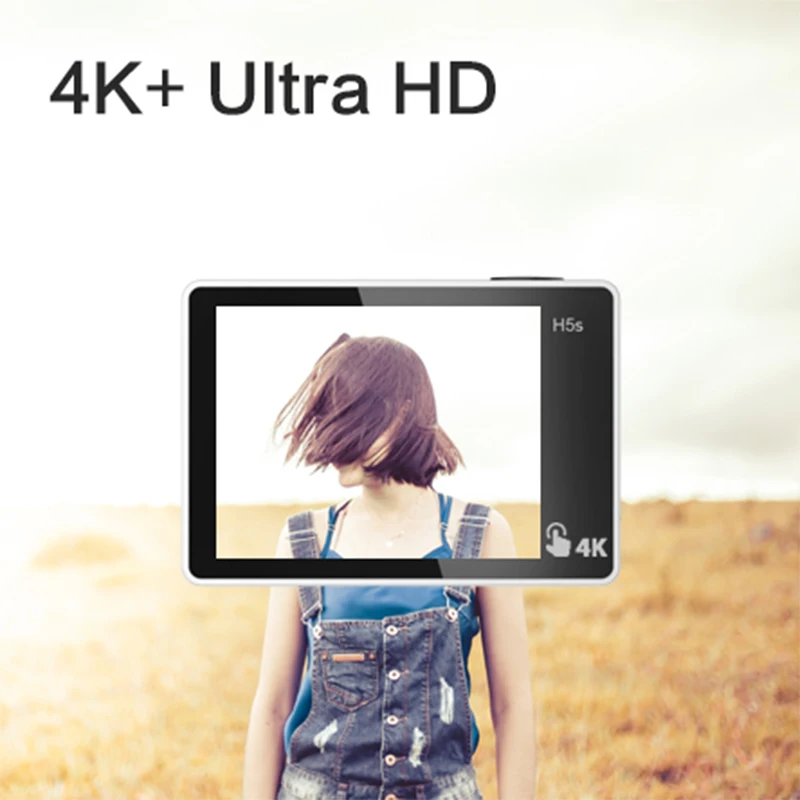 Eken H5S ПЛЮС Действие Камера Full HD Ambarella A12 чип 4 К 30FPS 30 м водонепроницаемый 2 0 touch Экран
