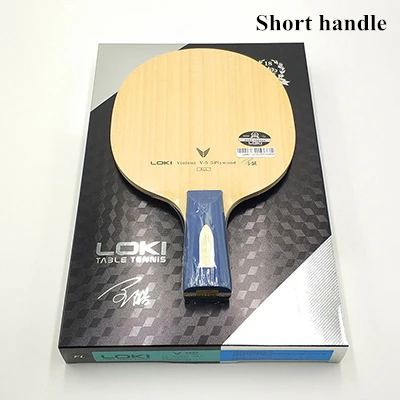 short handle LOKI V5 ракетка для настольного тенниса, профессиональная тренировочная ракетка для пинг-понга, ракетка для пинг-понга, не резиновая ракетка для пинг-понга - Цвет: short handle