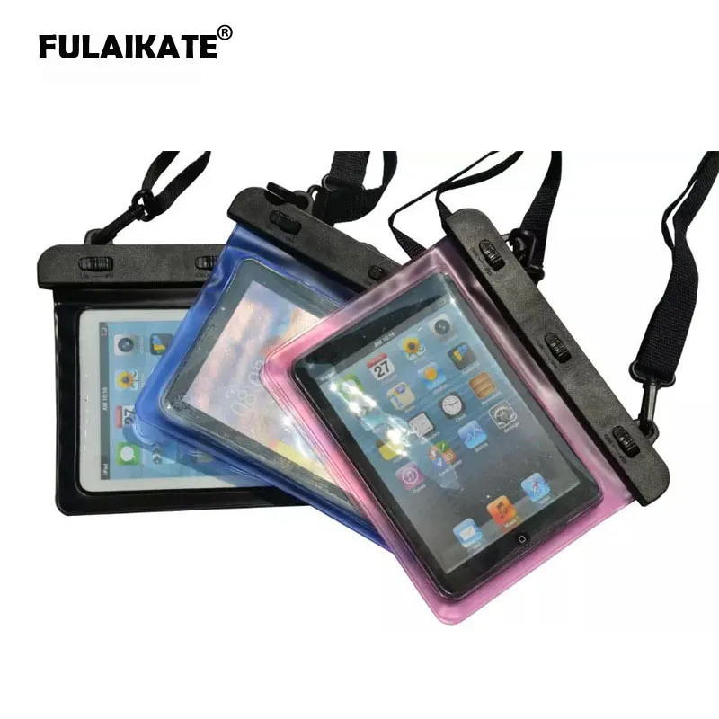 

FULAIKATE 7" Universal Waterproof Bag for iPad mini Retina 10meters Diving Pouch for iPad mini3 Tablet PC Swim Protective Case