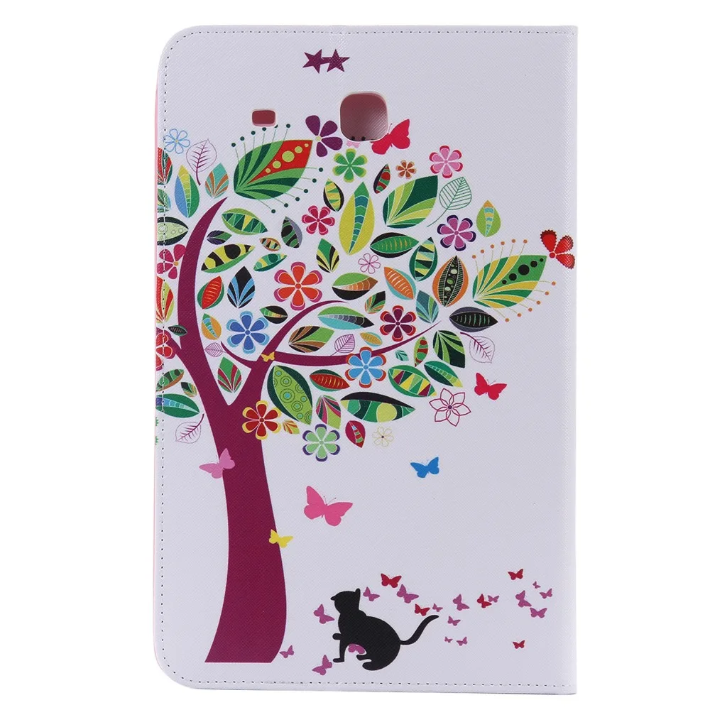 Высокое качество мультфильм печати Стенд держатель карты Мягкий ТПУ + ПУ кожа