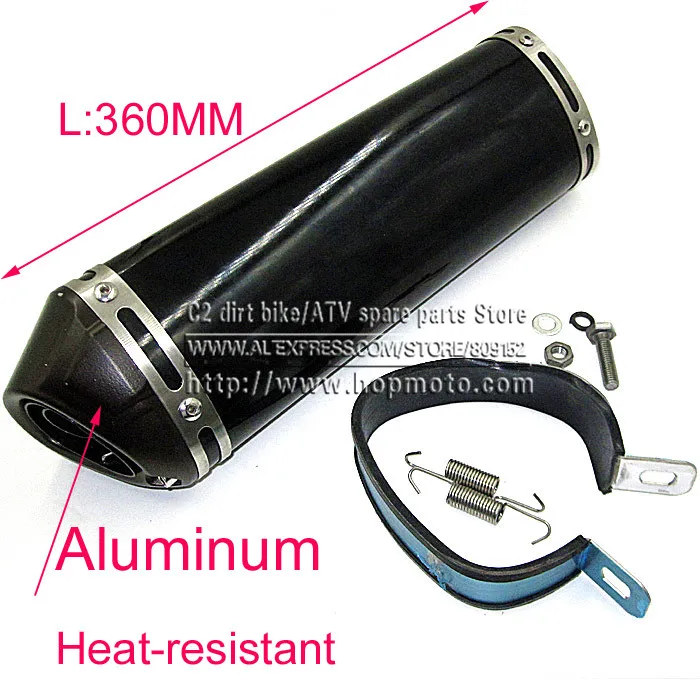 Акция: Алюминиевый глушитель выхлопных газов для питбайка 38 мм перемещения