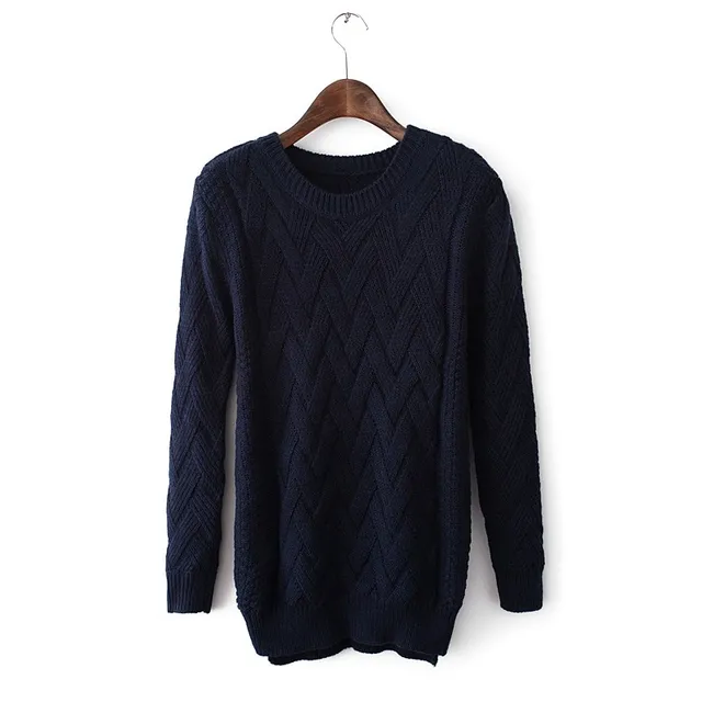 high slim placketing basic sweater 