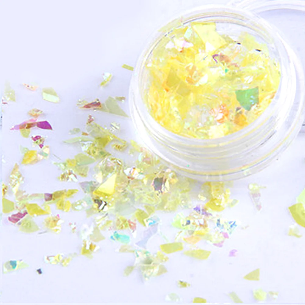 1 коробка Блестящие Необычные ультратонкие блестки цветной дизайн ногтей