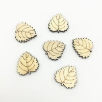 1000pcs 20mm natural leaves leaf wood diy confetti crafts chips home ornament decorations scrapbooking cardmaking embellishment