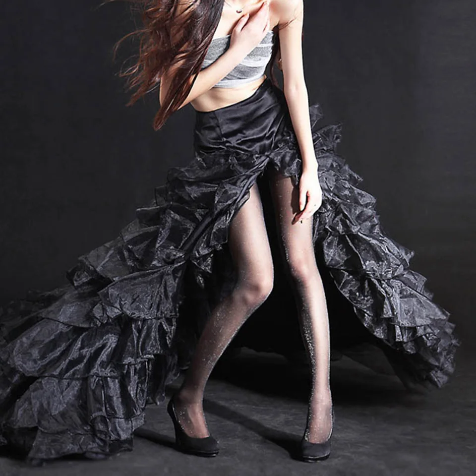 Женские блестящие Прозрачные шелковые колготки ультратонкие нейлоновые женские