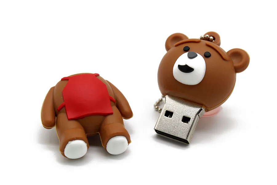 TEXT ME милый картонный медведь модель usb флэш-накопитель 4 ГБ 8 ГБ 16 ГБ 32 ГБ 64 ГБ флешка, подарок usb 2,0