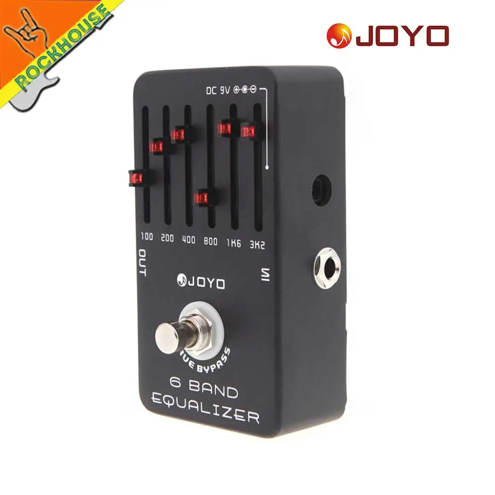JOYO 6 полос эквалайзер для гитары эквалайзера Гитарные эффекты педаль Stompbox