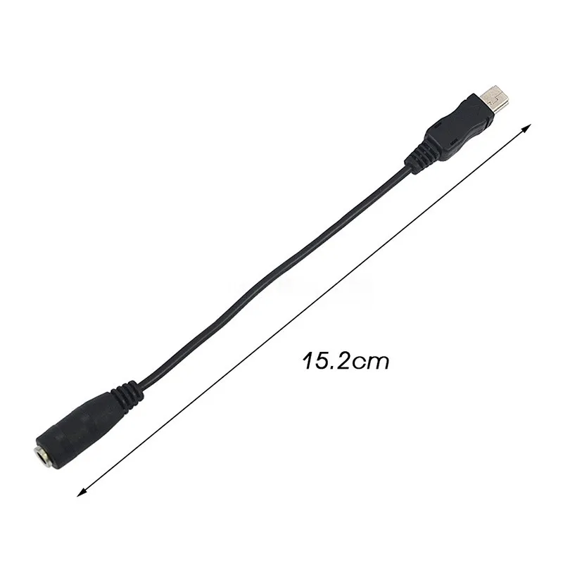 1/2 шт. Mini USB мужчина к 3,5 мм Женский Джек аудио кабель Шнур для активного отдыха зажим для микрофонного адаптера для GoPro Hero