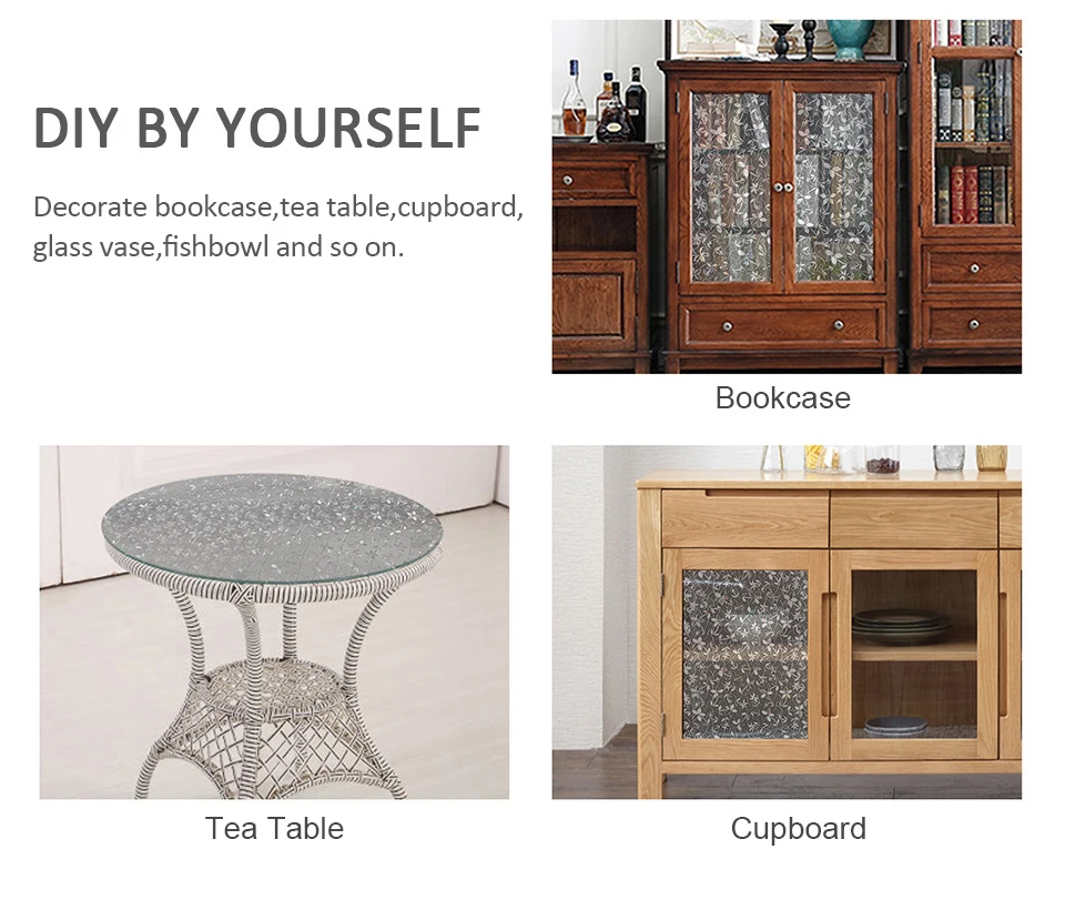 Наклейка на стекло для украшения мебели 45 х300 см | Декоративные пленки