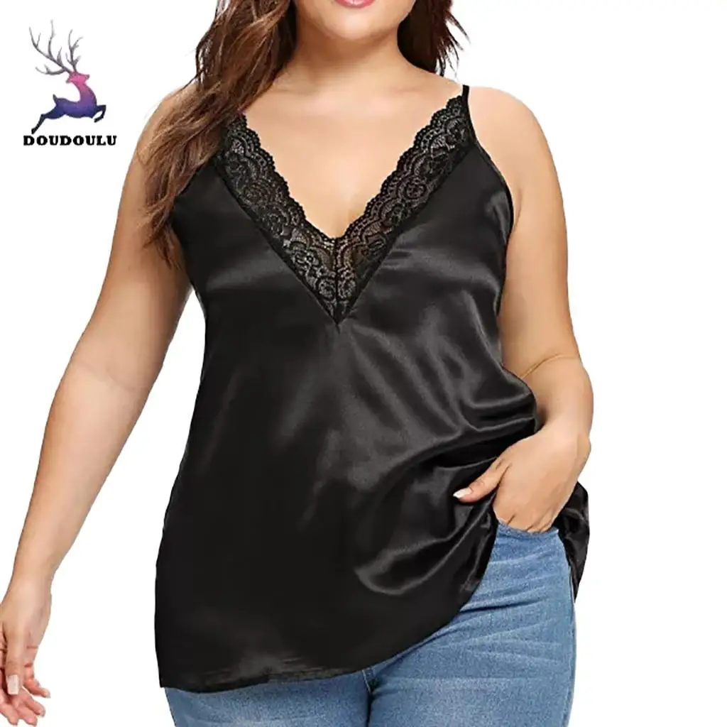 Женский Повседневный однотонный топ без рукавов с V образным вырезом и