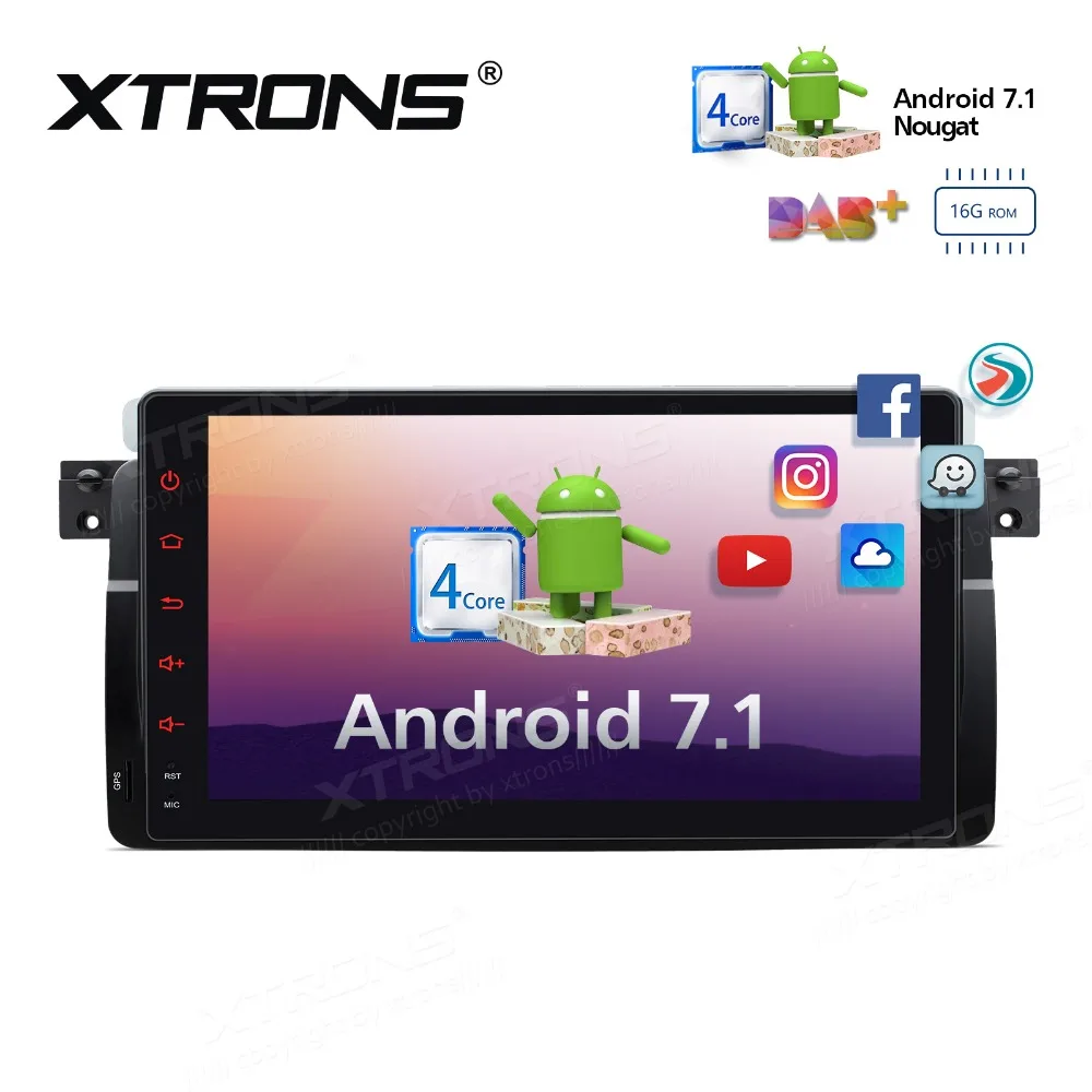 9 ''радио Android 7 1 стерео радио плеер GPS OBD WIFI для BMW E46 седан|Автомагнитолы| |