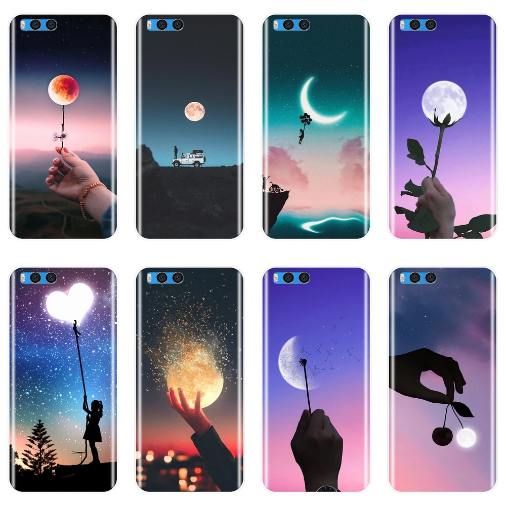 Чехол для телефона из ТПУ с изображением Звезды Луны сердца и цветка Xiaomi Mi Max Mix 1 2
