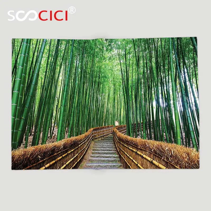 Custom Soft Fleece Throw Blanket Stairs to Bridge Over Bamboos Path Tropical Nature Woodland Way Quiteness Peaceful View Digital
Custom Soft Fleece Throw Blanket Stairs to Bridge Over Bamboos Path Tropical Nature Woodland Way Quiteness Peaceful View Digital