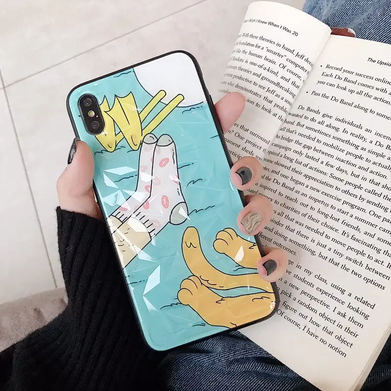 Cartoon diamond pattern for iPhone7 8 6plus 7 plus 8plus phone case Phone x xs xr max soft shell back cover |
