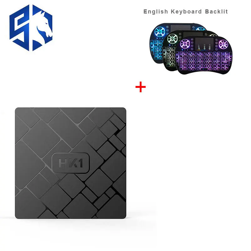 Android 7.1 HK1 TV BOX 2GB 16GB Amlogic S905W Quad Core Smart Media Player With Keyboard H.265 4K HDMI 2.4G WiFi Set Box | Электроника