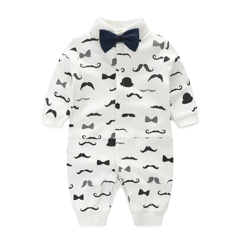 

YiErYing Baby Boy Rompers Baby Fashion Spring Autumn Cotton Leisure Gentleman Newborn Jumpsuits Clothes Baby & Toddler tracksuit