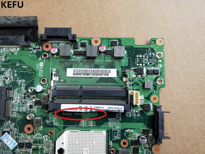 KEFU для Toshiba L655D E1-570 Материнская плата ноутбука DA0BL7MB6D0 A000076380 100% протестирована |