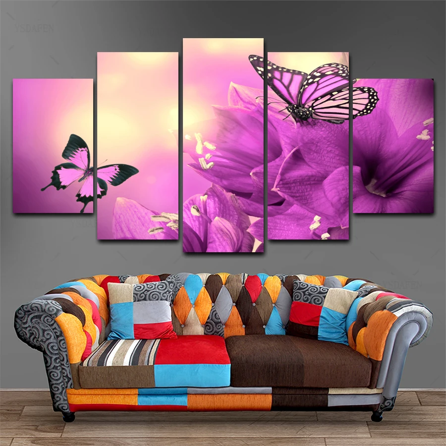 

HD print olieverf Film modulaire foto Scenery poster kind room decor woondecoratie 5 stks canvas art z542