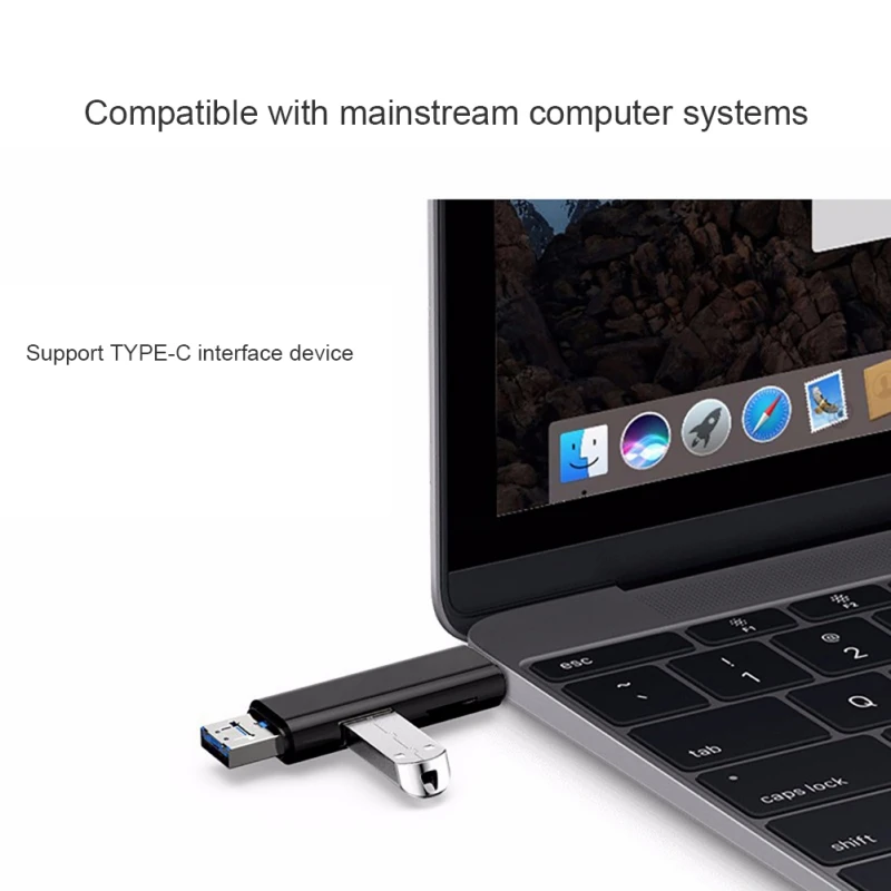 5 В 1 Кардридер USB 2 0 Type C Телефон OTG ноутбук аксессуары для Micro TF карты памяти