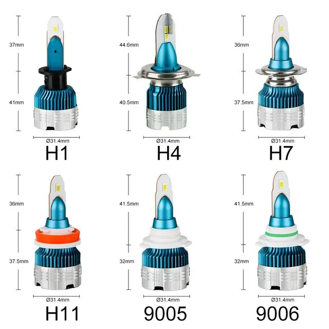 Crbrillar 2019 Новые товары H11 Светодиодный диодные фары для автомобилей H1 H4 H7