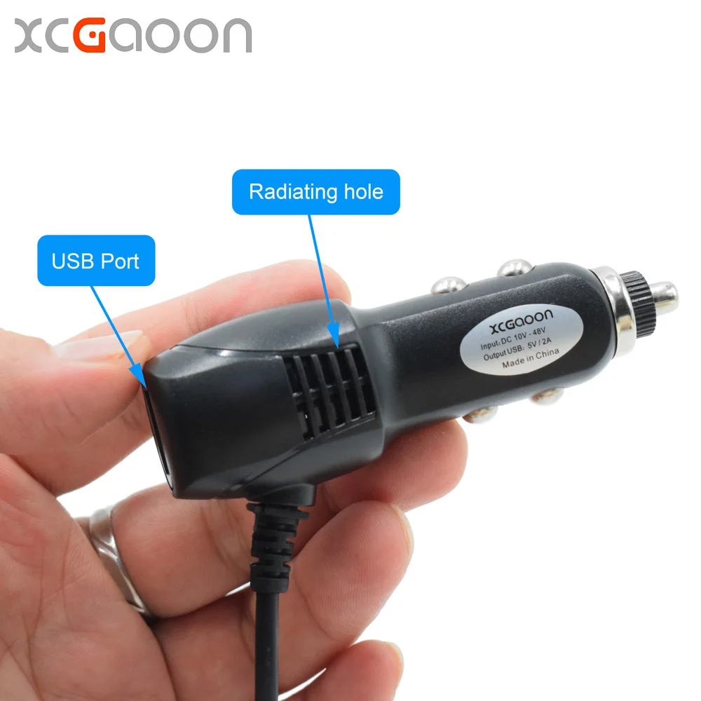 Автомобильное зарядное устройство XCGaoon адаптер Micro USB 3 5 м в 2 а с usb-портом для