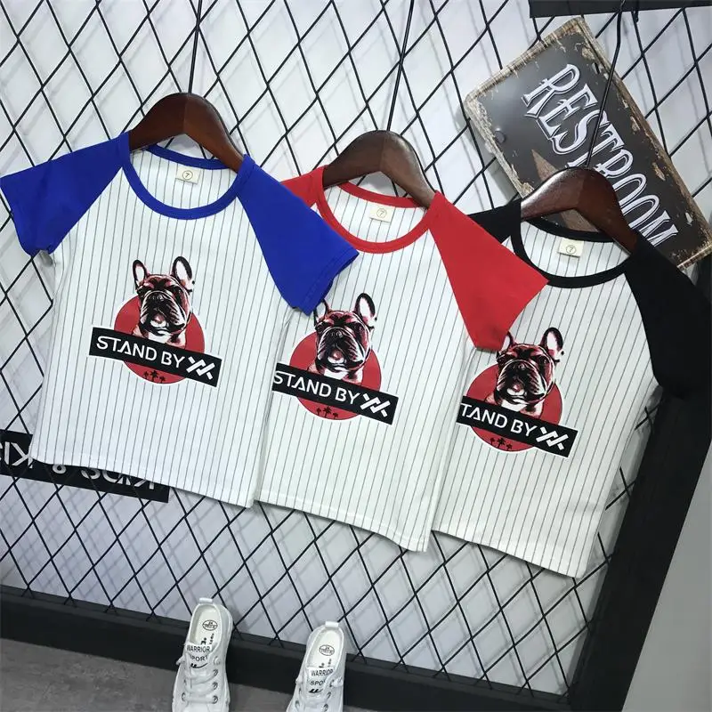 

baby boys summer clothing set short-sleeved T shirt+shorts 2 pieces clothing set casual cartoon new style boys clothes 2-6years