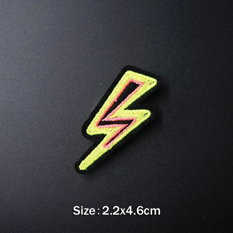 Лампа Lightning camera Doughnut Iron On Patch вышивка ремонт Аппликация Швейные принадлежности для приклеивания на одежду утюгом декоративные патчи - Цвет: 30