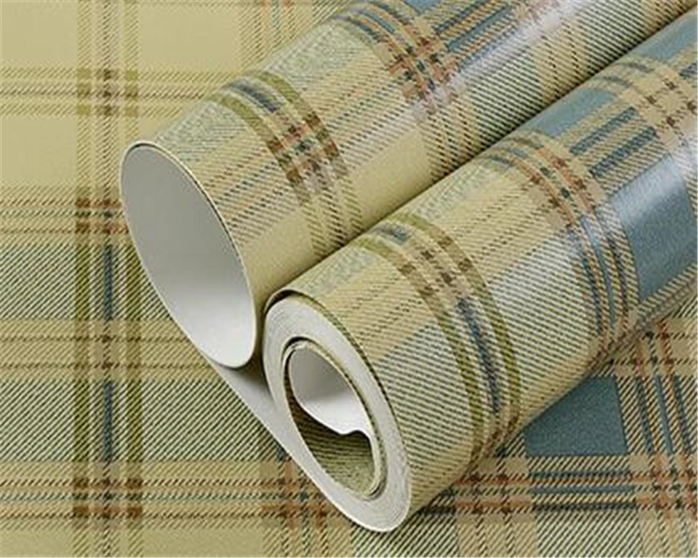 

beibehang 3d muralAmerican country English plaid non-woven wallpaper decorative bedroom living room wallpaper for walls in rolls